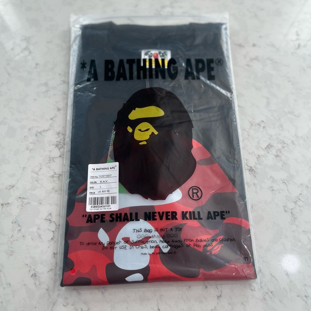 A Bathing Ape BAPE Color Camo Big Ape Head T-Shirt